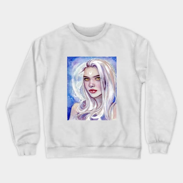 Fantasy moon girl Crewneck Sweatshirt by Raiarts